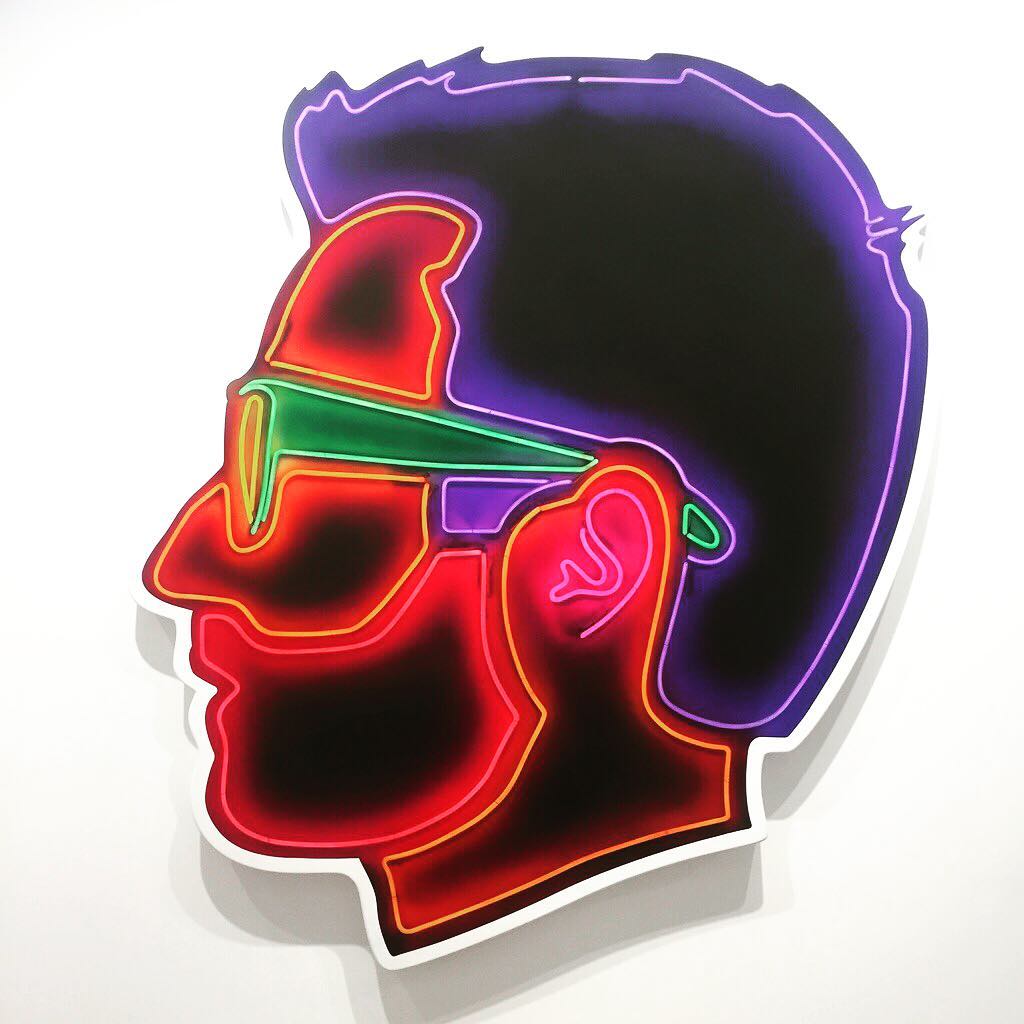 Alex Israel Self Portrait Neon 2018