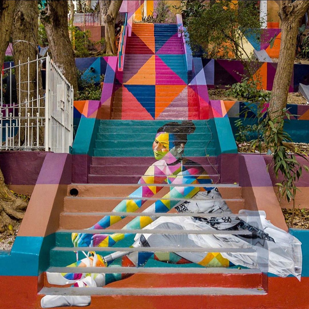 Eduardo Kobra Bailarina de 14 Anos feita por Edgar Degas B4YkrK4lnKK