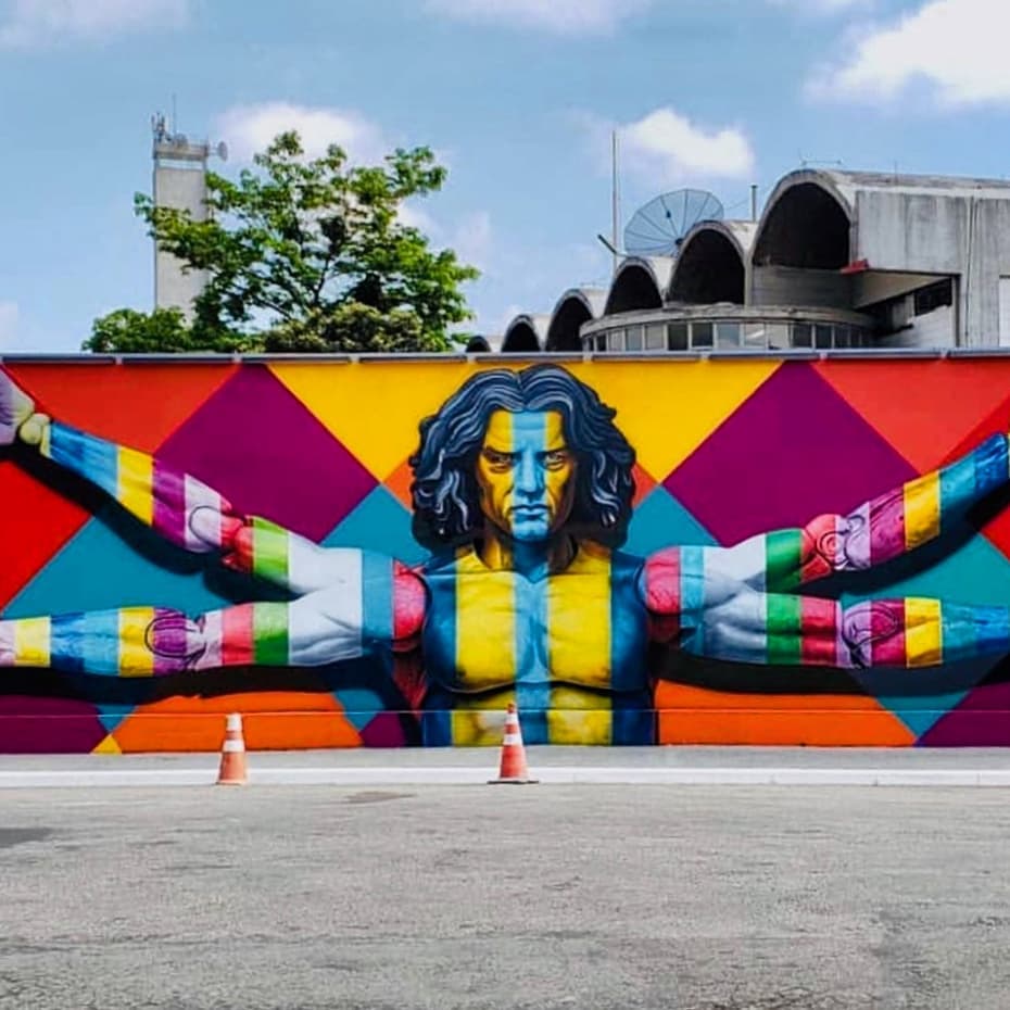 Eduardo Kobra SDa vinci man