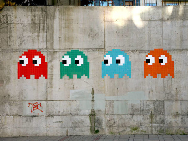 INVADER pacman ghousts jo braun