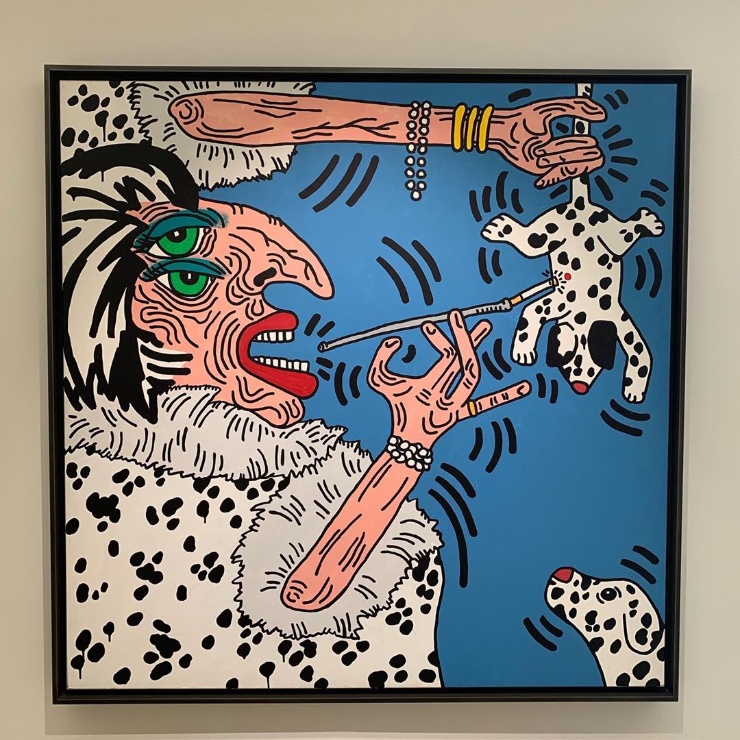 Keith Haring Cruella De Vil 1984 B25 LJtHRLY
