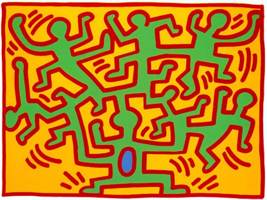 Keith Haring Growing 4 1988 B3 HEvSHHM8