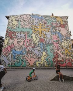 Keith Haring Mural Tuttomondo 1989 B4adnizhYlu