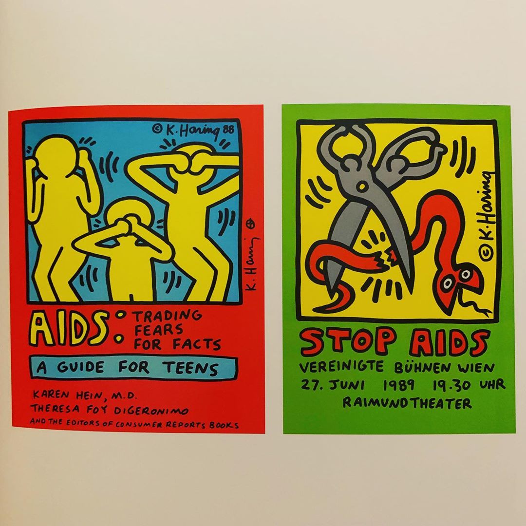 Keith Haring Stop AIDS 1989 B3ET7kungvm