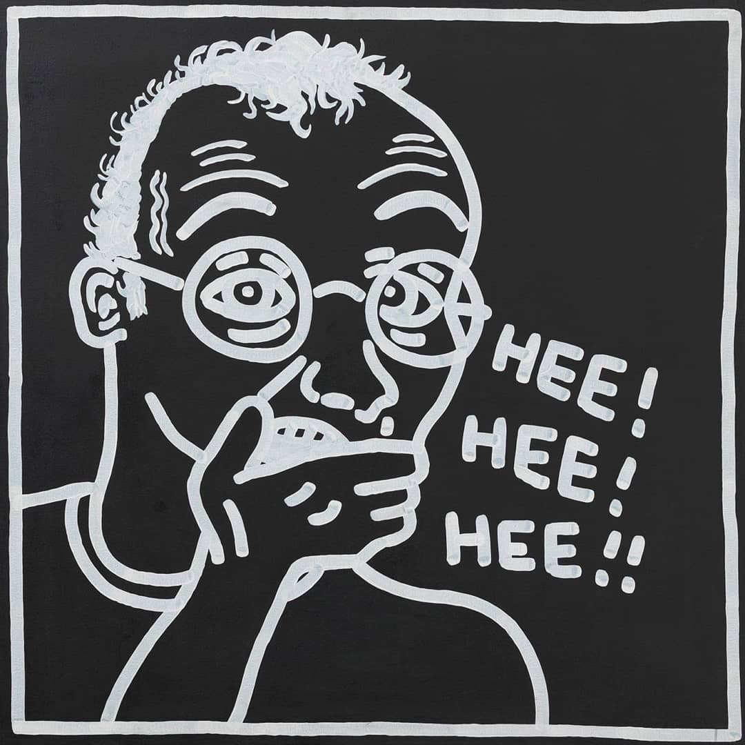 Keith Haring Untitled Self Portrait 1985 B3gqmuaH0IG