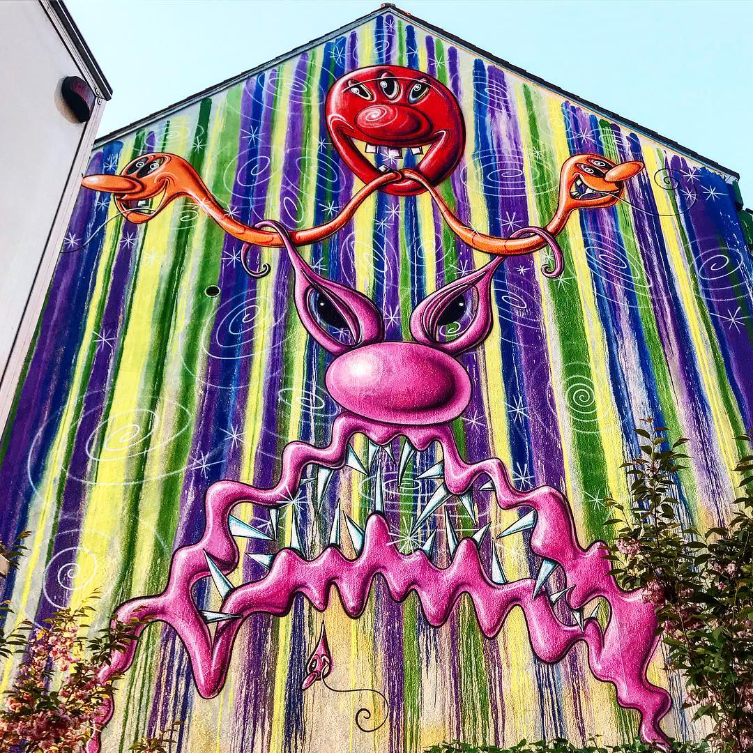 Kenny Scharf Copenhagen Denmark Public Permanent Mural Bipst3enjL5