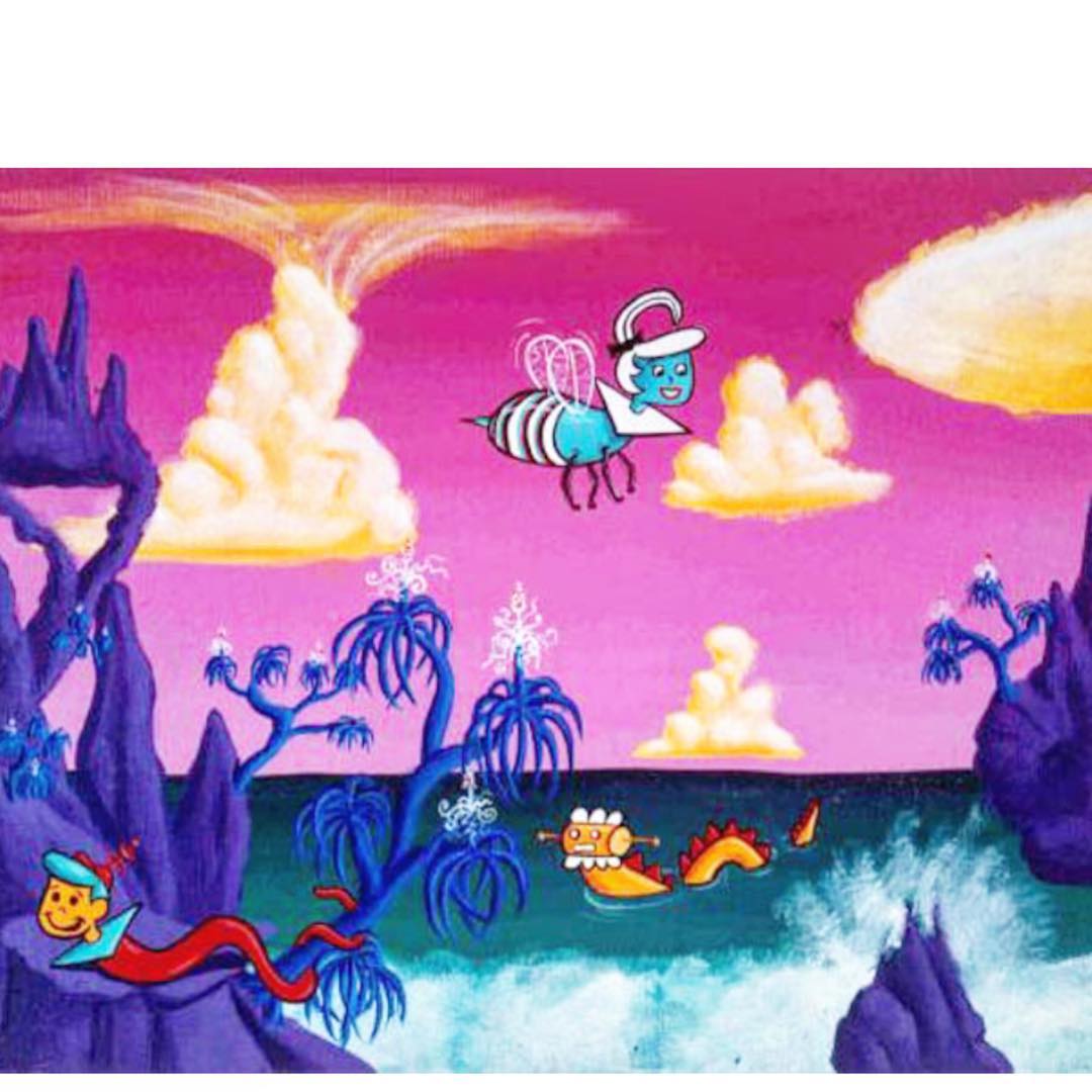 Kenny Scharf Hannah Barbaric Paradise 1981 BlqpY6FhgaT