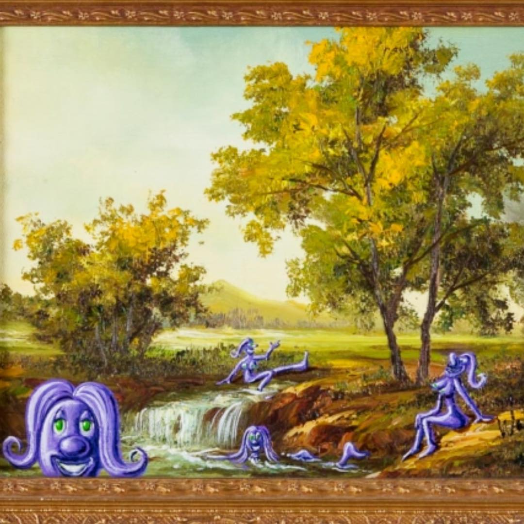 Kenny Scharf The Bathers 2015 BksQmPKBiTU