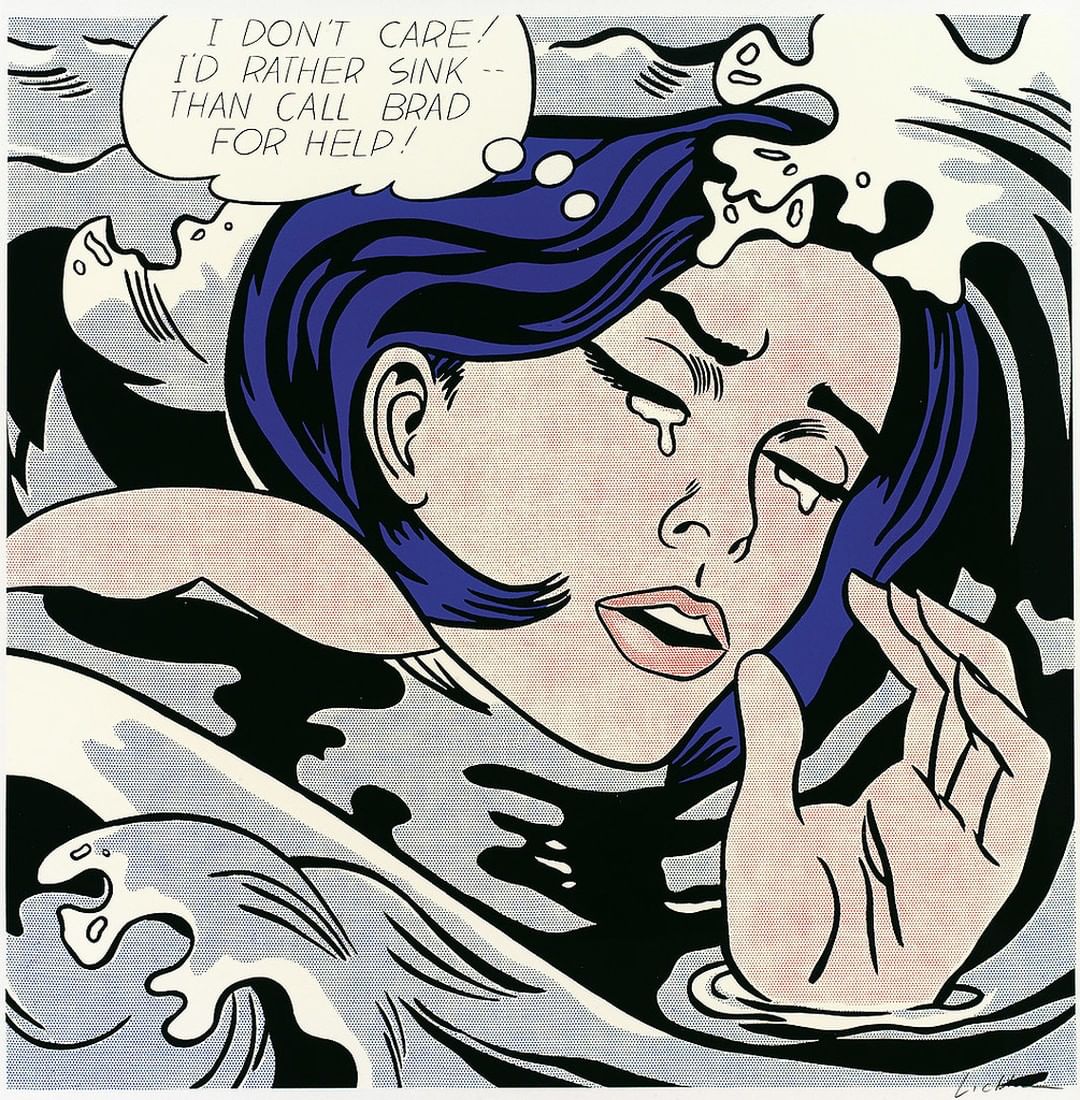 ROY LICHTENSTEIN Drowning Girl 1964 B4IKnSGlHcV