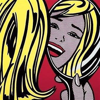 ROY LICHTENSTEIN Girl In Mirror 1963 B4IDB6uALN