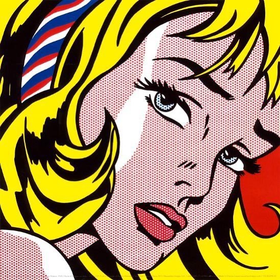 ROY LICHTENSTEIN Girl With Hair Ribbon 1965 B4H5apgA2Mo