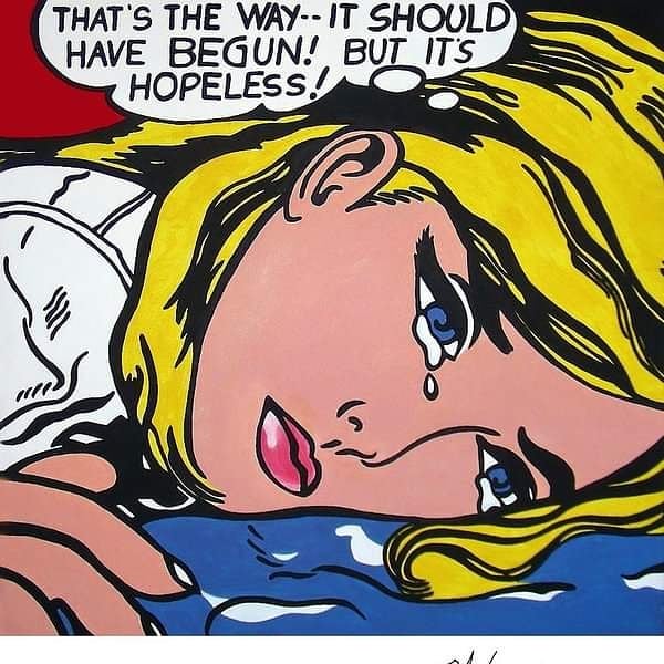 ROY LICHTENSTEIN Hopless 1963 B4KDB5HHEwo