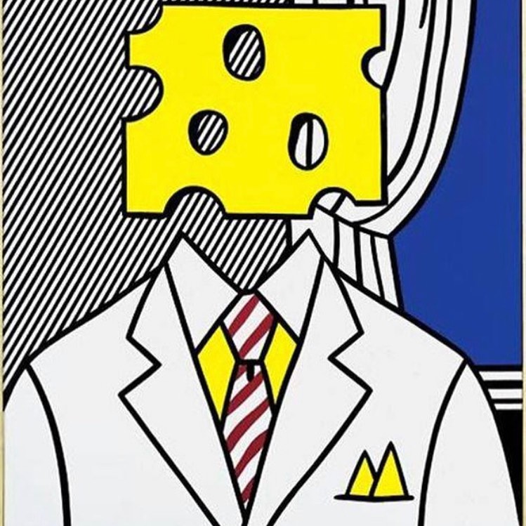 ROY LICHTENSTEIN Jobs Not Cheese Moffett for Senator 1982 B4IDTftgkry