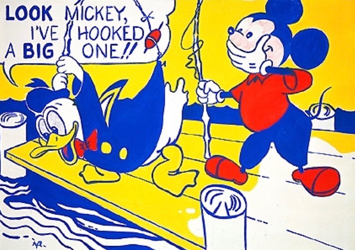 ROY LICHTENSTEIN Look Mickey 1961 B3vgECRljfH