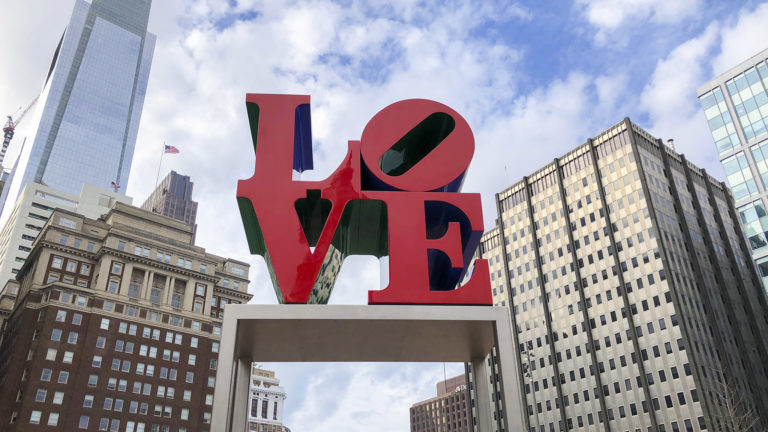 Robert Indiana LOve Sculpture 1976 billypenn