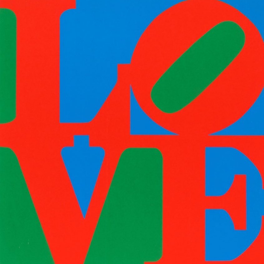 Robert Indiana Love Red gree blue 1975