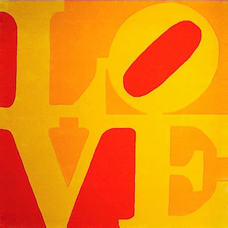 Robert Indiana Love Red orange yellow 1996 BjK4EHRnHH6