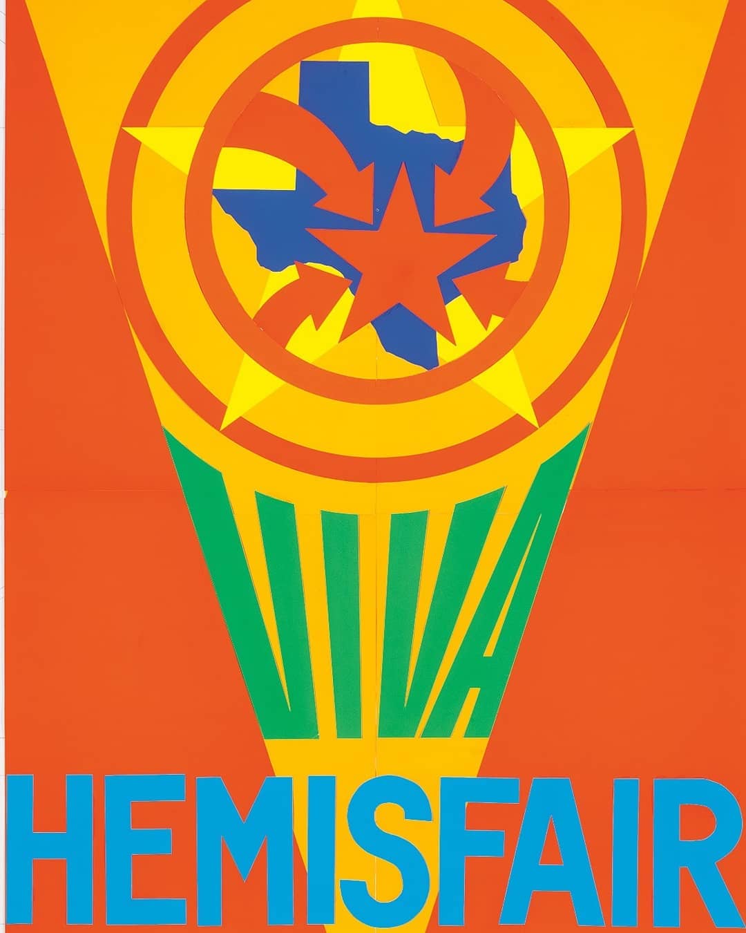 Robert Indiana Viva HemisFair poster 1967. B4LTr9DlCyF