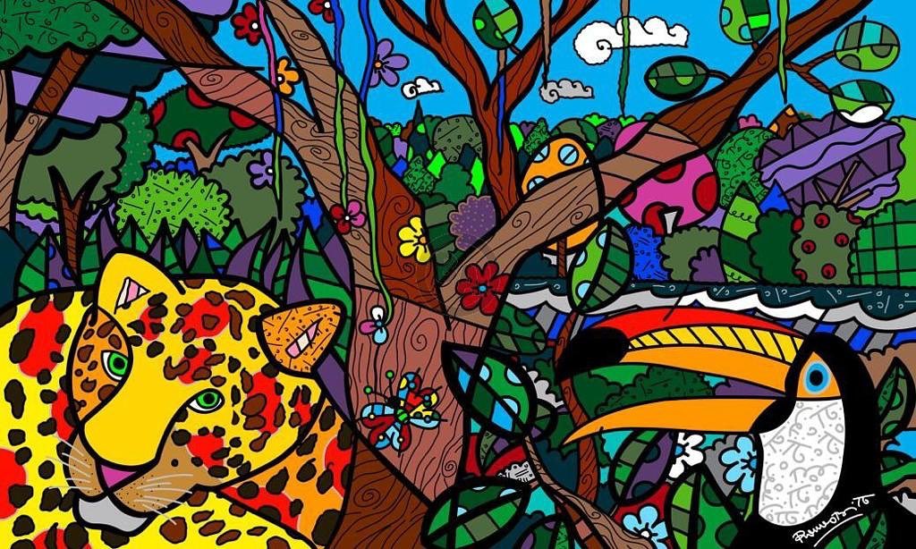 romero britto Amazonia B1d5idmHaas