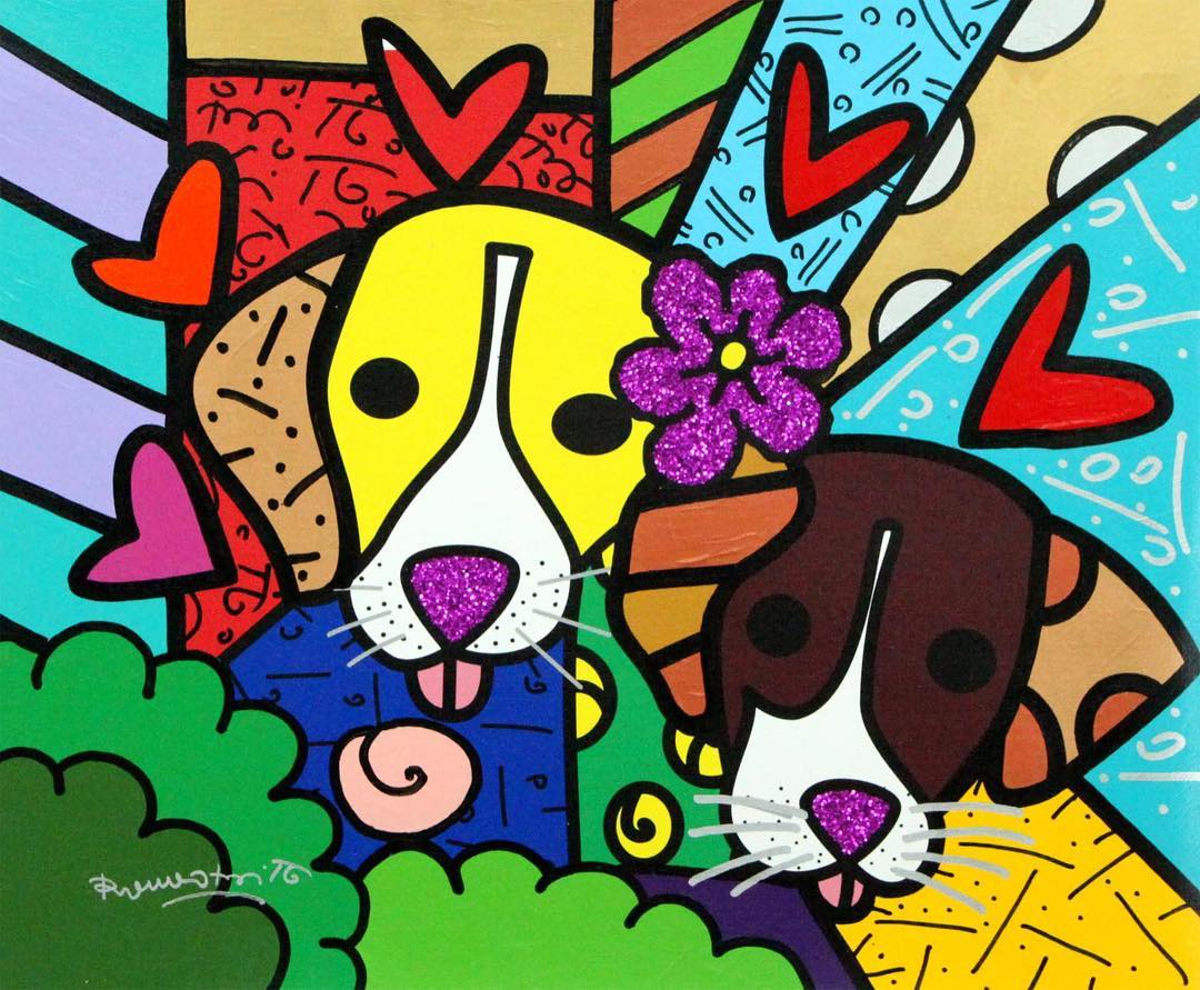 romero britto Duke And Grace BosR7kYBAQJ