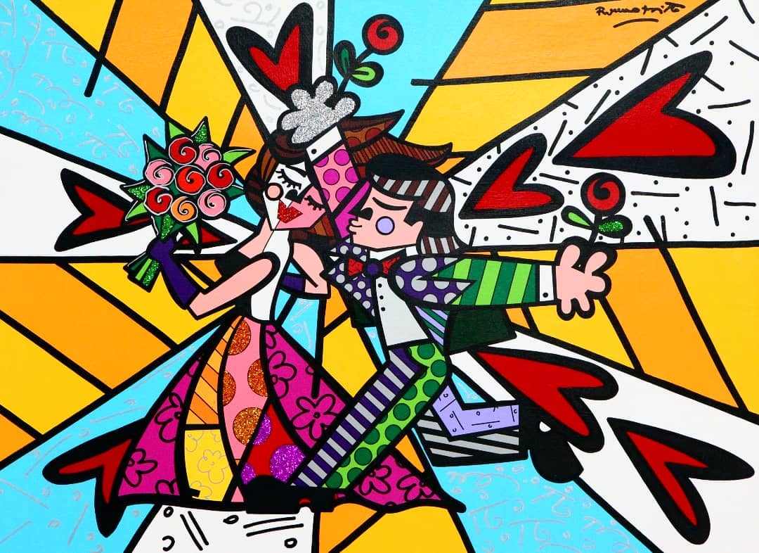 romero britto Follow Me B0BSAObHIL8