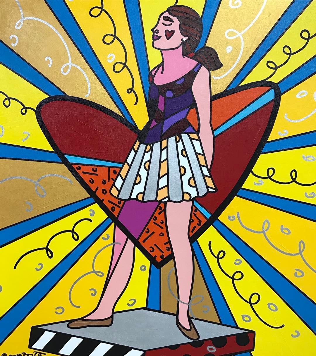 romero britto PEaceful Reflections BSn 7Cg8vN