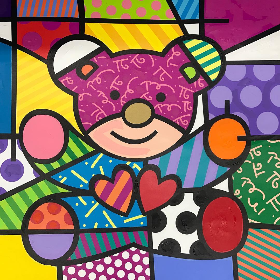 romero britto Teddy Bear Bd BE70HRMY