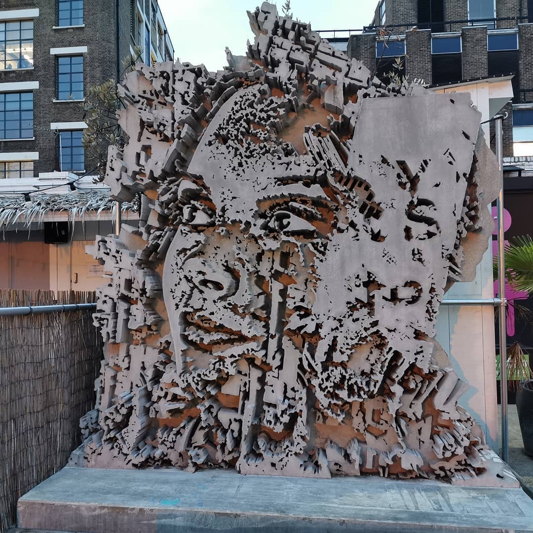 vhils Concrete Sculpture In Lonon 2017 2193972268434299997