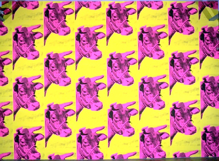 Andy Warhol Cow Painting 1966 artisticjunkie