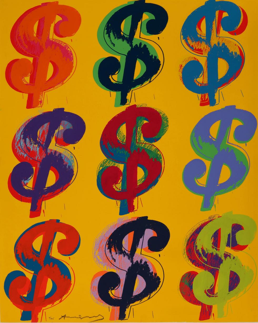 Andy Warhol Dollar Sign 1981