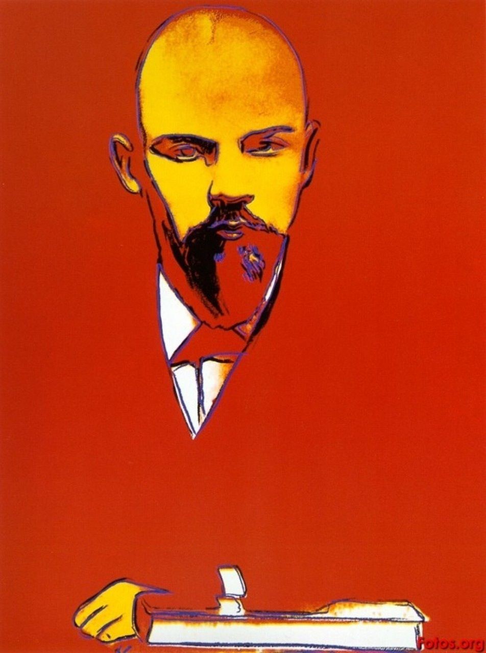 Andy Warhol Red Lenin 1987 anarkismo