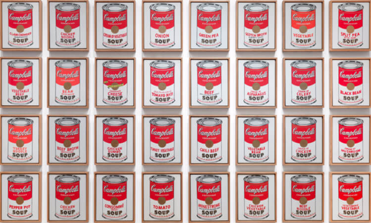Andy Warhol Soup Cans Painting 1962 fanfanews