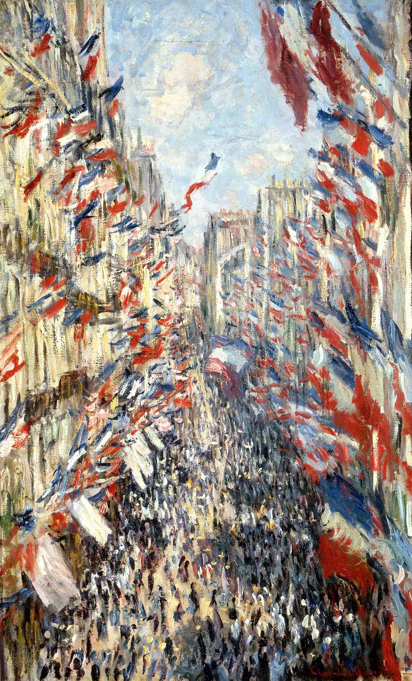 Claude Monet 1878 The Rue Montorgueil in Paris artinstituteshopblog