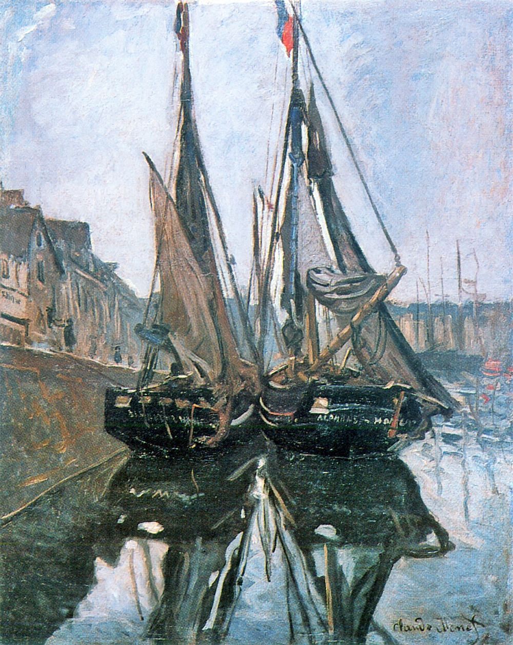 Claude Monet Fishing Boats at Honfleur Claude Monet · 1868 artisoo