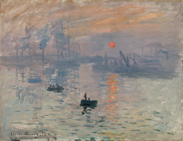 Claude Monet Impression Sunrise 1872 scienzament