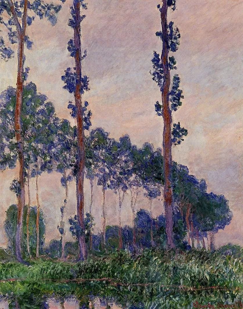 Claude Monet Three Trees in Grey Weather 1891 postergrad