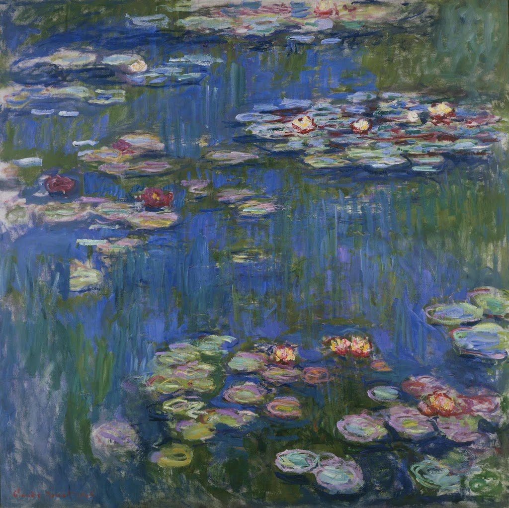 Claude Monet water lillies 1916 elitere