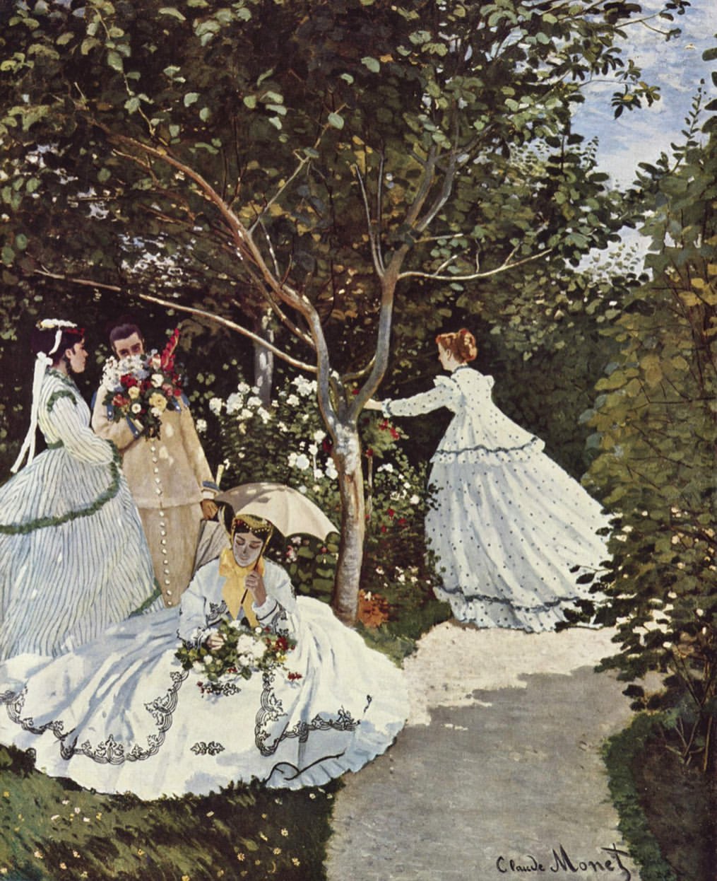 Claude Monet women in the garden 1866 sanatla art