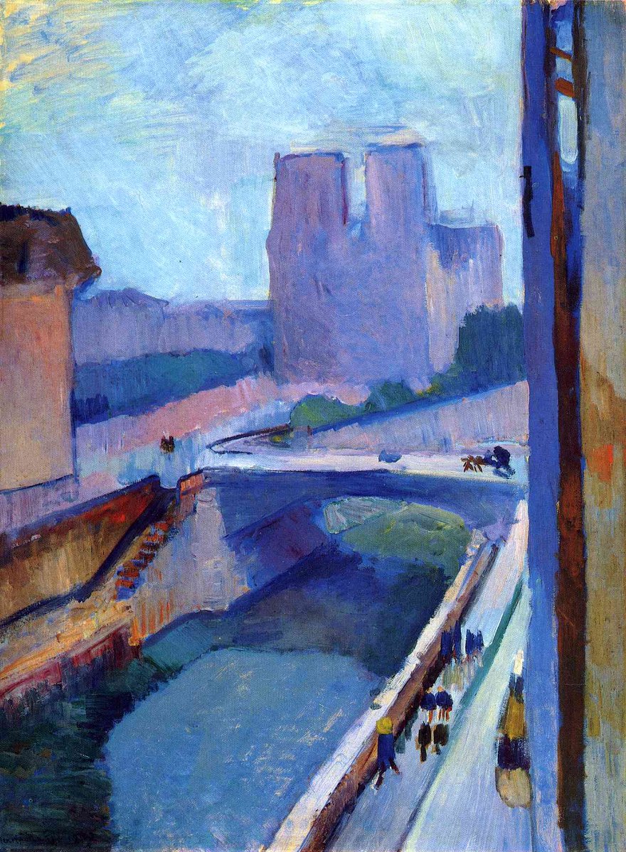 Henri Matisse A Glimpse of Notre Dame in the Late Afternoon 1902 artillustris