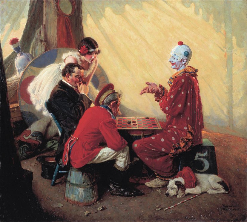 NormanRockwell Checkers 1928 matome.naver