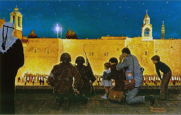 NormanRockwell Christmas Eve in Bethlehem 1970 app.cuseum