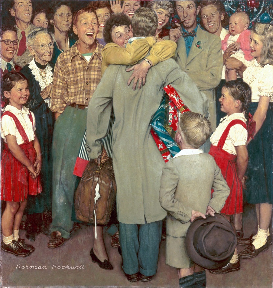 NormanRockwell Christmas Homecoming 1948 evemuseografia