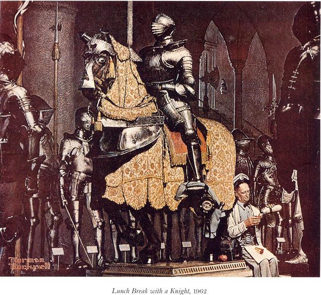 NormanRockwell Lunch Break with a Knight 1962 liveinternet