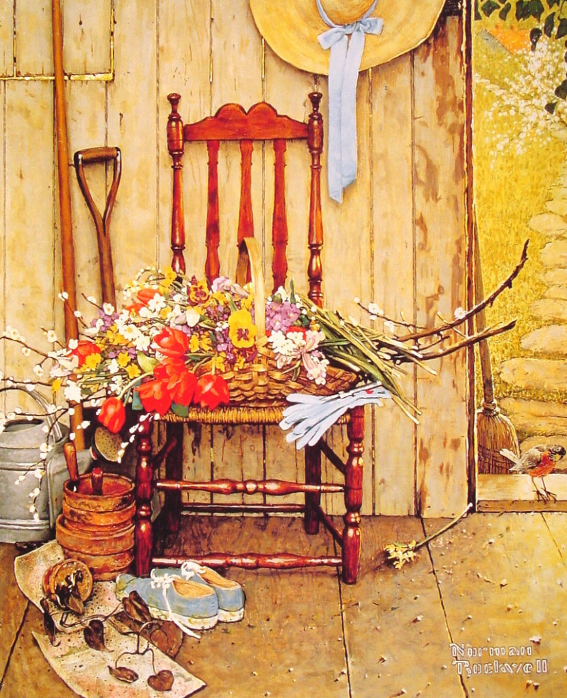 NormanRockwell Spring Flowers 1969 blog.naver