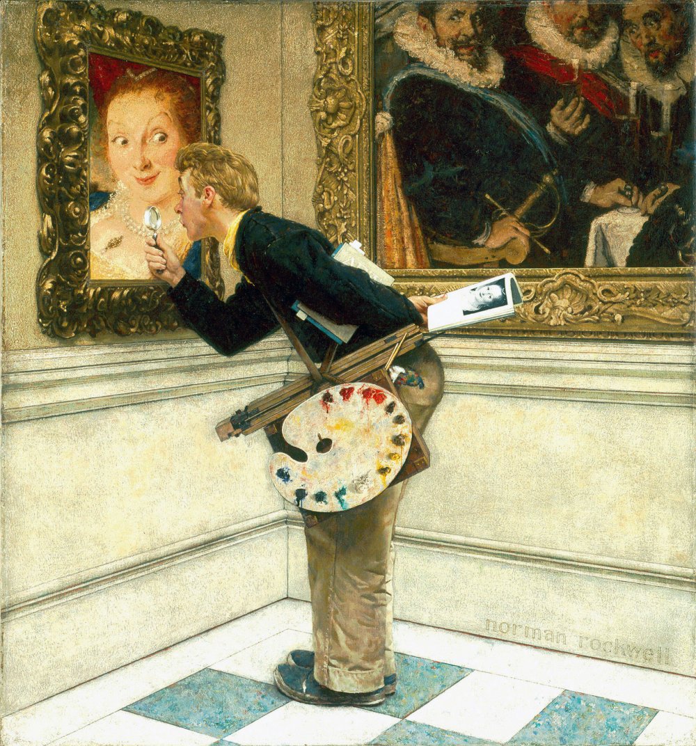 NormanRockwell The Art Critic 1955 lamiradadergane