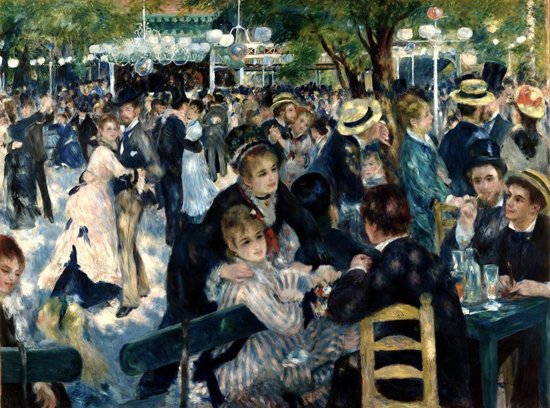 Pierre Auguste Renoir Dance at the Moulin de la Galette 1876 2000p.tistory