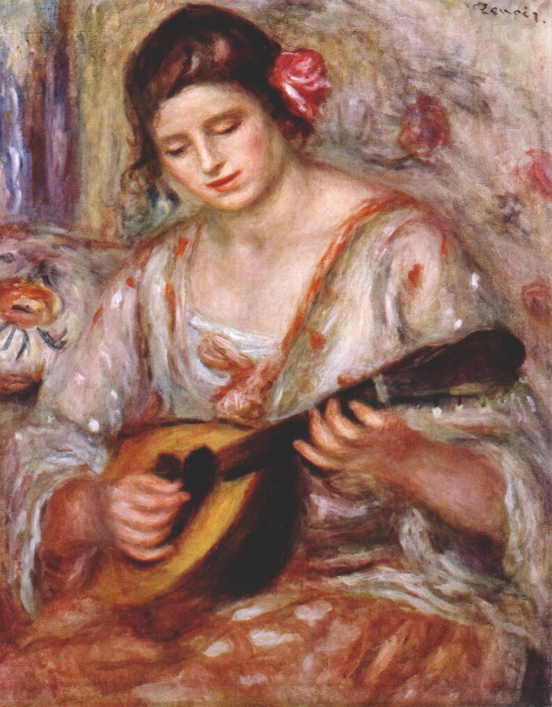 Pierre Auguste Renoir Girl With a Mandoline 1918 pinterest