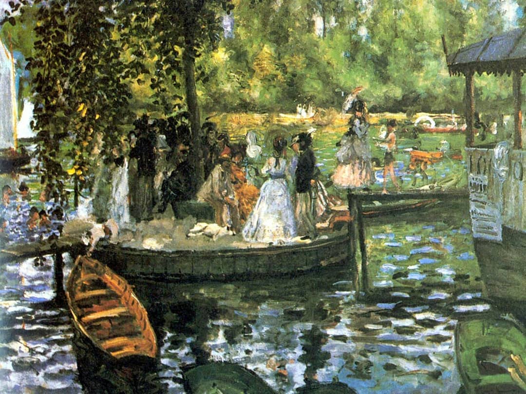 Pierre Auguste Renoir La Grenouillere 1869 theplainsrabbit