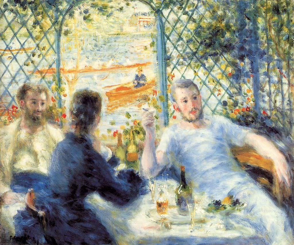 Pierre Auguste Renoir Lunch at the Restaurant Fournaise 1879 fragmentafragmentaria