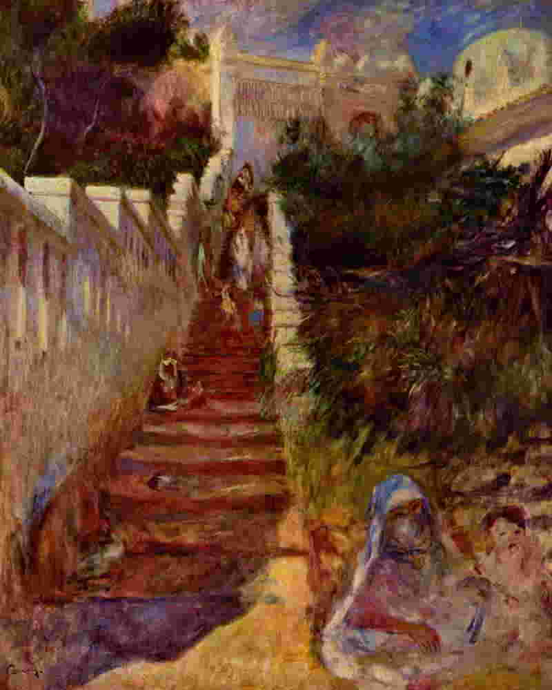 Pierre Auguste Renoir Steps in Algiers 1882 holstagram